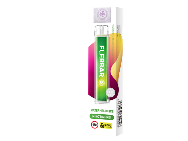Flerbar M Zero - Watermelon Ice (Wassermelone Eis) - E-Shisha - 0mg - 600 Züge