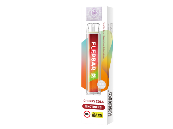 Flerbar M Zero - Cherry Cola (Kirsche Cola) - E-Shisha - 0mg - 600 Züge