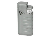 Zigarrenfeuerzeug "Silber Rillen", 3er...