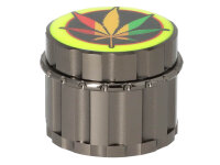 Grinder "Hanfblatt bunt", 4-tlg.; Ø 5,3cm