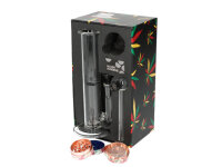 Glasbong Set - Mini Bong + Metallgrinder 4tlg....