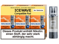 ICEWAVE 3 in 1 Pod - Triple Melon (3 Melonen) - 20mg -...