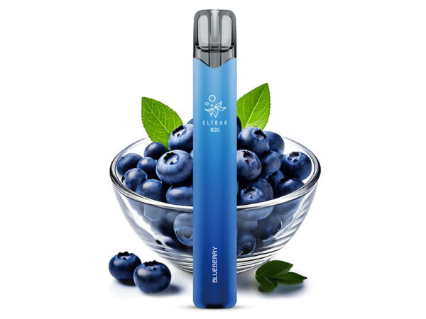 ELFBAR 800 - "Blueberry" (Blaubeere) - 20 mg  - 800 Z&uuml;ge