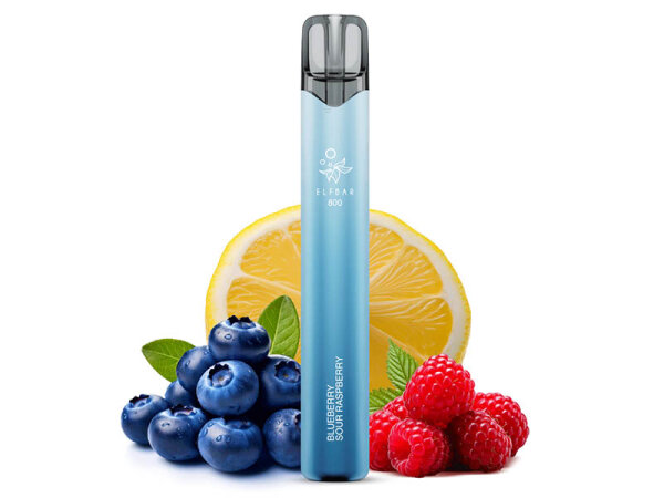 ELFBAR 800 - "Blueberry Sour Raspberry" (Blaubeere, saure Himbeere) - E-Shisha - 20 mg  - 800 Z&uuml;ge