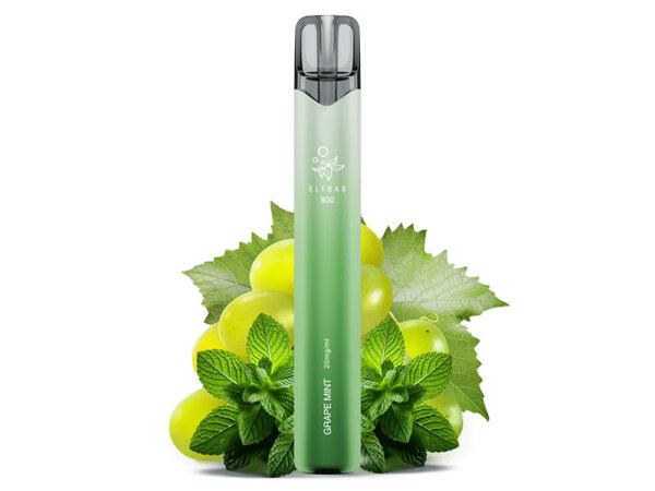 ELFBAR 800 - "Grape Mint" (Traube, Minze) - E-Shisha - 20 mg - 800 Züge