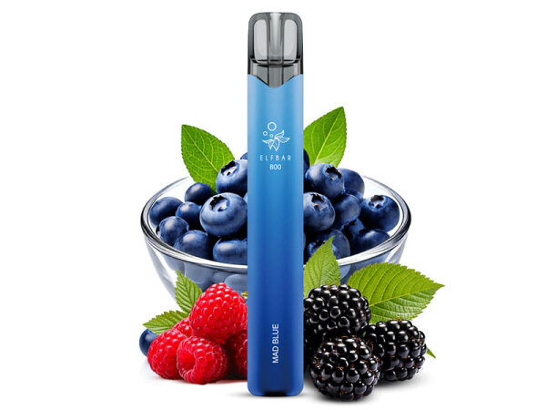 ELFBAR 800 - "Mad Blue" (Beerenmix) - E-Shisha - 20 mg - 800 Züge