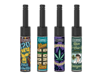 Clipper Mini Stabfeuerzeug ALL BLACK Soft Touch, 24er...