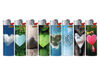 BIC Maxi J26 "Herzen" Reibrad Feuerzeuge, 50er...