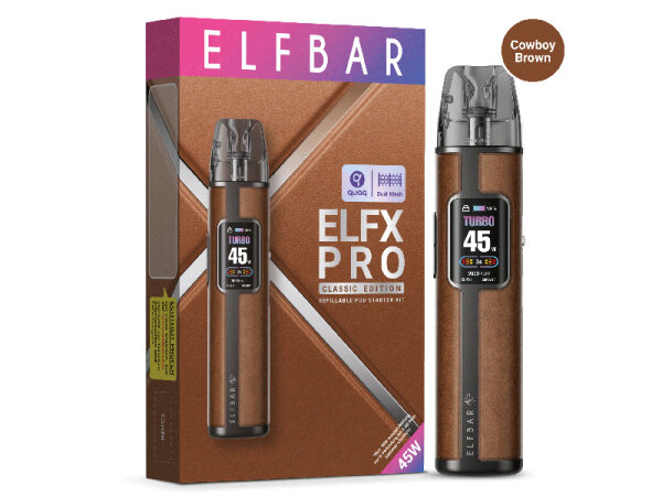 ELFBAR ELFX Pro - Refillable Kit "cowboy brown"
