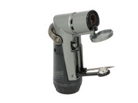 Zigarrenfeuerzeug "Eurojet" silberfarben matt, Jet-Flame, mit Bohrer und Dorn