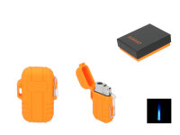 Zigarrenfeuerzeug "Eurojet"orange gummiert,...