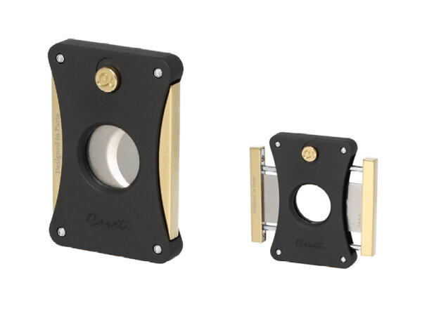 Zigarrenabschneider "schwarz matt/goldfarben", Ring 54