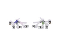 Glaspfeife "Feder" 5-fach sortiert, 10er Pack