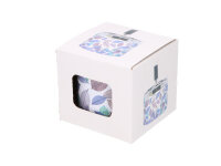 Drehaschenbecher "Blätter" Ø 9,5 cm, H: 8 cm