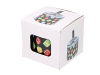 Drehaschenbecher "Würfel" Ø 9,5 cm, H: 8 cm