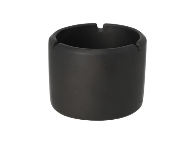 Aschenbecher "Zement" schwarz, Ø 10,5 cm, H: 8,5 cm