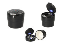 Autoaschenbecher "Patrick" schwarz mit LED,...