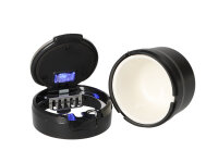Autoaschenbecher "Patrick" schwarz mit LED, Ø 5,5/6,2 cm, H: 7,5 cm