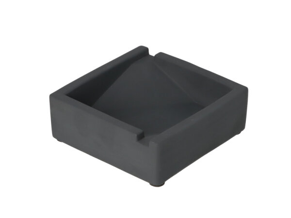 Aschenbecher "Zement" quadratisch anthrazit, LxBxH 12x12x4cm