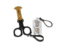 Zigarrenschere-Schlüsselanhänger, Metall schwarz