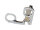 Zigarrenschere-Schlüsselanhänger, Metall silberfarben