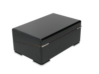 Humidor schwarz Hochglanz, 23,7x15,5x10,2cm, ohne Hygrometer