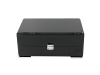 Humidor schwarz Hochglanz, 23,7x15,5x10,2cm, ohne Hygrometer