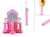 Stabfeuerzeuge "Pink Slim Lighter", 4-fach...