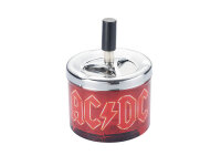 Drehaschenbecher "AC/DC" Ø 9,1 cm, H: 12,5 cm, 6er Display