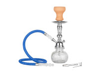 Shisha "Super Heroes", silber/transparent/blau,...