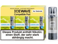 ICEWAVE 3 in 1 Pod - Lemon Lime (Limette, Zitrone) - 20mg...