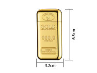 Sturmfeuerzeuge "Goldbar" Jet-Flame Metall,...