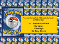 Pokémon Karten Set - 100 deutsche Karten