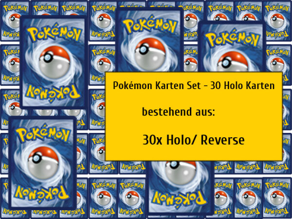 Pokémon Karten Set - 30 Holo Karten
