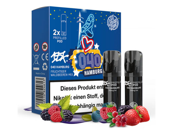 187 Strassenbande - Pod (2er Set) - 040 Hamburg (Waldbeeren-Mix) - 20mg - ca. 600 Züge