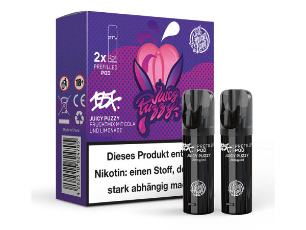187 Strassenbande - Pod (2er Set) - Juicy Puzzy (Fruchtmix, Cola, Limonade) - 20mg - ca. 600 Züge
