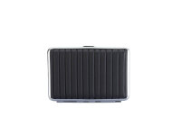 Zigarettenetuis "GROOVED", 2 Gr., 3 Farb.., mit Gummiband, 12er Display