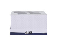 Zigarettenetuis "GROOVED", 2 Gr., 3 Farb.., mit Gummiband, 12er Display