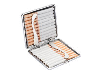 Zigarettenetuis "VW", für 20 Zig., mit Spange, 4-fach sortiert, 8er Display