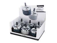 Aschenbecher "STRASS", 2-fach sortiert; 6er...