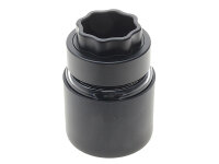 Grinder "Schwarz" Aluminium mit Glas, 4-tlg.; &Oslash; 45 mm; Ma&szlig;e 10 cm x 7 cm