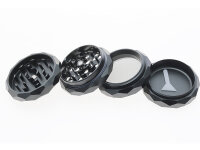 Grinder "Polygon" 4-tl.; 5-fach sort.; &Oslash; 50 mm; H&ouml;he 4,7 cm, einzeln