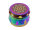 Grinder "Mandala"; regenbogenfarbig; 4-tlg.; 6-fach sort.; &Oslash; 45 mm; H&ouml;he: 3,9 cm, einzeln