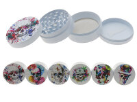 Grinder "Skull" wei&szlig;; 6-fach sort.;...