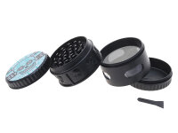 Grinder "Skull" schwarz; 4-tlg.; 6-fach sort.;...