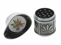 Grinder "Lentikular" 4-tlg.; 6-fach sort.; &Oslash; 35 mm; H&ouml;he: 7 cm; einzeln