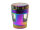 Grinder "Hanfblatt" regenbogenfarbig; 4-tlg.; 6-fach sort. mit Sichtfenster; &Oslash; 45 mm; H&ouml;he : 6,4 cm; einzeln