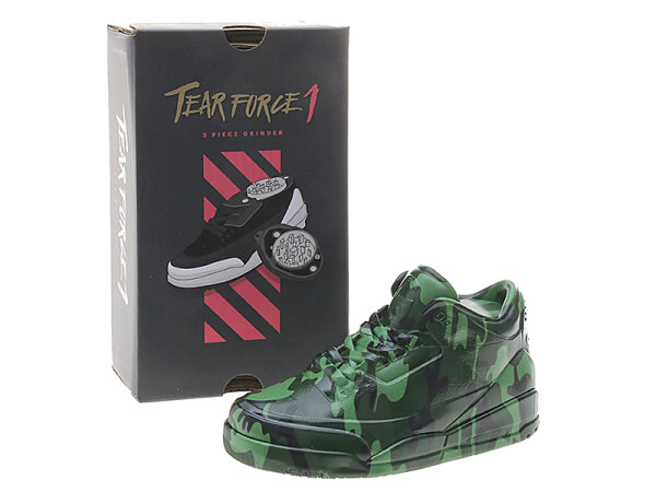 Grinder "Tear Force1 Camouflage Gr&uuml;n"; 3-tlg.; &Oslash; 35 mm; ca. 8 x14,5 cm, einzeln