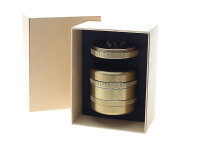 Grinder "Deluxe L" 5-tlg. mit 2 versch.Schneidebl&ouml;cke; gold, &Oslash; 60 mm; H&ouml;he 5,5 cm