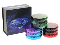 Grinder Diamond"; 4-tlg.; 3-fsch sort.; &Oslash; 53 mm; H&ouml;he 3,8 cm; einzeln